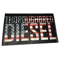 Thoroughbred Diesel American Flag Banner