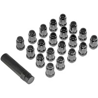 Dorman Products Spline Drive Lock Lug Nut Set - M12-1.50 [Black Chrome]