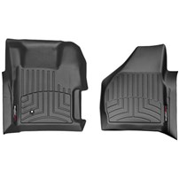 WeatherTech DigitalFit FloorLiner Front Set (BLACK) - 2008-2010 Ford Super Duty (All Cabs, Automatic - with 4x4 Floor Shifter)