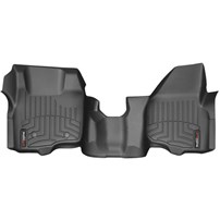 WeatherTech DigitalFit FloorLiner Front Set (BLACK) - 2011-2012 Ford Super Duty (Extended/Crew Cab - w/o 4x4 Floor Shifter w/o Raised Dead Pedal)(Over-The-Hump)