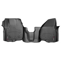 WeatherTech DigitalFit FloorLiner Front Set (BLACK) - 2012-2016 Ford Super Duty (Extended/Crew Cab - w/o 4x4 Floor Shifter with Raised Dead Pedal)(Over-The-Hump)