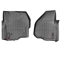 WeatherTech DigitalFit FloorLiner Front Set (BLACK) - 2012-2016 Ford Super Duty (Extended/Crew Cab - with 4x4 Floor Shifter with Raised Dead Pedal)