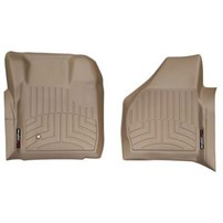 WeatherTech DigitalFit FloorLiner Front Set (TAN) - 2008-2010 Ford Super Duty (All Cabs, Automatic - w/o 4x4 Floor Shifter)
