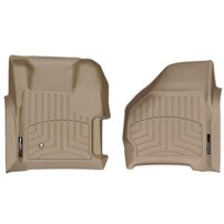 WeatherTech DigitalFit FloorLiner Front Set (TAN) - 1999-2007 Ford Super Duty (Automatic - with 4x4 Floor Shifter)