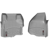 WeatherTech DigitalFit FloorLiner Front Set (GREY) - 2011-2012 Ford Super Duty (Extended/Crew Cab - with 4x4 Floor Shifter w/o Raised Dead Pedal)