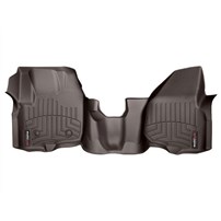 WeatherTech DigitalFit FloorLiner Front Set (COCOA) - 2012-2016 Ford Super Duty (Extended/Crew Cab - w/o 4x4 Floor Shifter with Raised Dead Pedal)(Over-The-Hump)