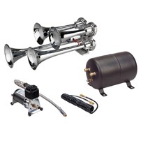 Wolo 853-800 Philly Express Pro Chrome Train Horn Kit